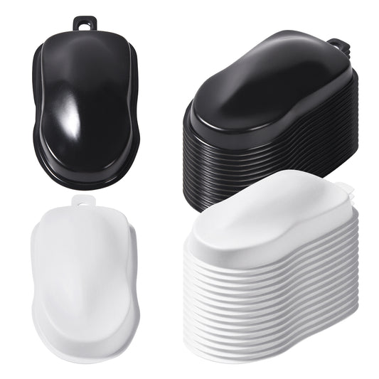 OPHIR 30pcs Black/White Speed Shape Vinyl Car Set, Painting Speed Shape Model Car for Airbrush Color Testing, Model Paint Test, Hobby, Crafts Project (2x3.5x0.5 Inch)