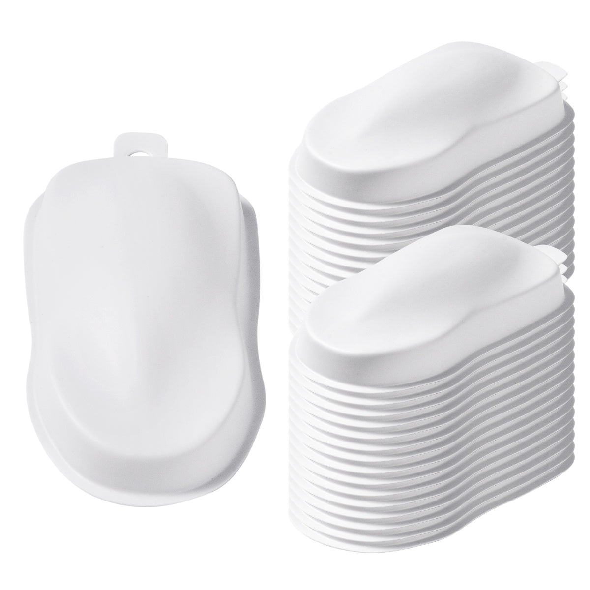 OPHIR 30pcs Black/White Speed Shape Vinyl Car Set, Painting Speed Shape Model Car for Airbrush Color Testing, Model Paint Test, Hobby, Crafts Project (2x3.5x0.5 Inch)