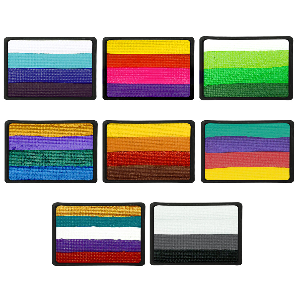 Split Cake Face Paint, Rainbow Face Painting Palette for Halloween Kids Makeup 1.06OZ / Set