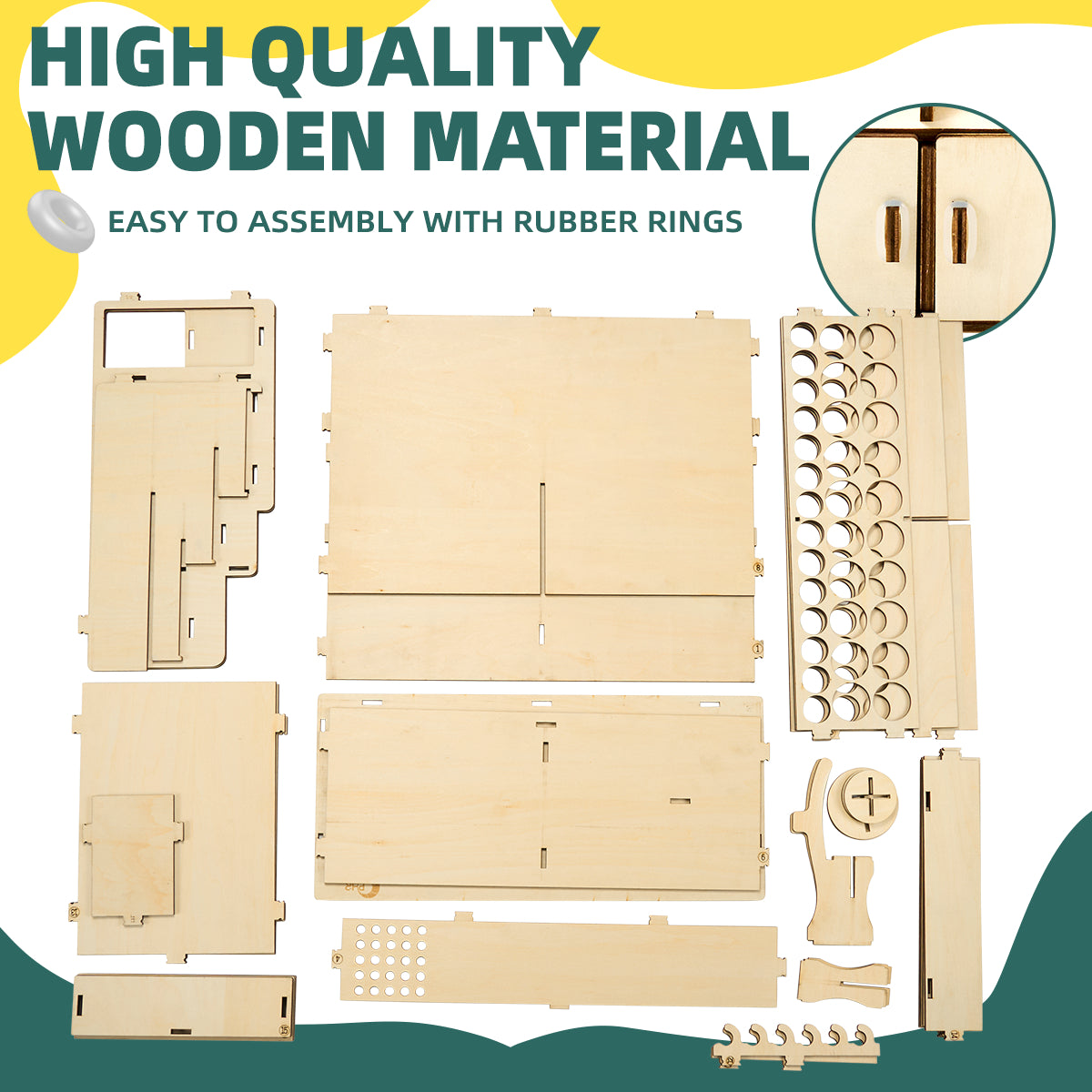 OPHIR Paint Storage Rack Compatible for Vallejo Paint, Wooden Miniature Paint Holder Organizer for Acrylic Miniature Paint Set