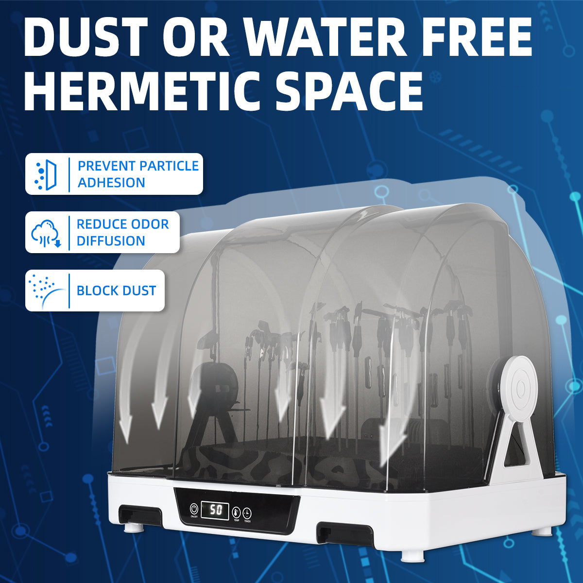 OPHIR Airbrush DryBooth DIY Painting Dryer, Suitable for Primer,Oil Paint,Acrylic Paint,Water-Based Pigment Ink,Varnish