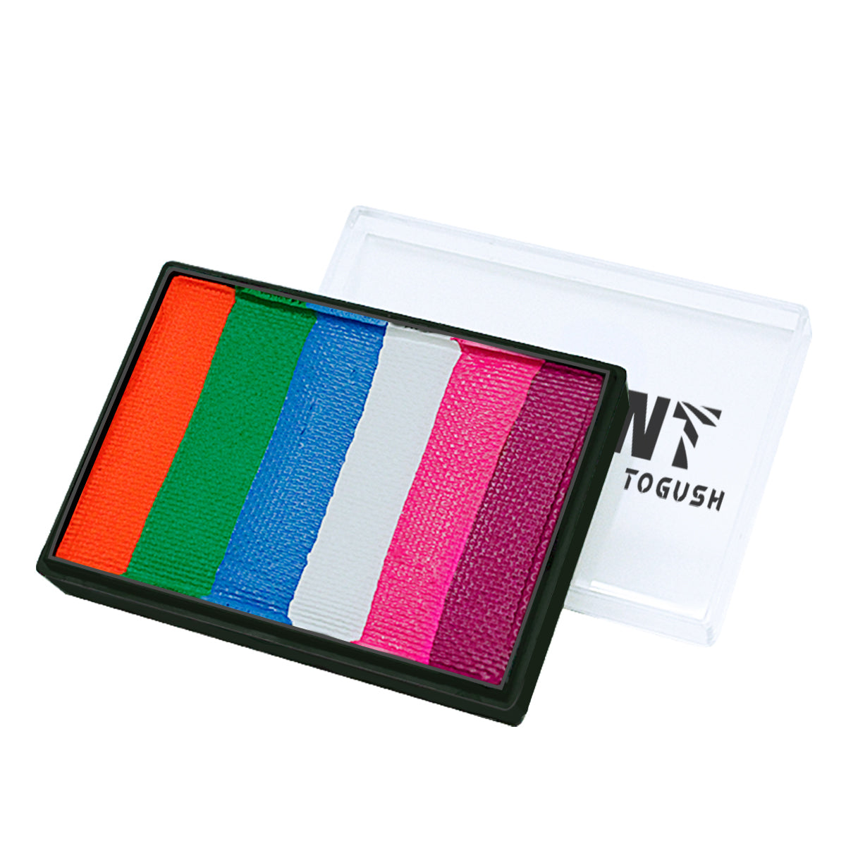 Rainbow Face Paint Palette 2.12OZ Split Cake Face Painting Water-Activated OPHIR