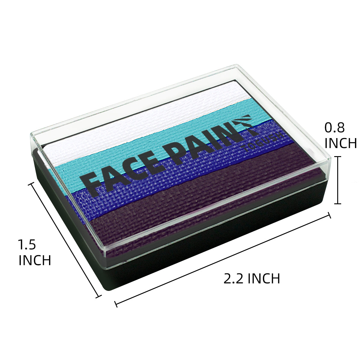 Split Cake Face Paint, Rainbow Face Painting Palette for Halloween Kids Makeup 1.06OZ / Set