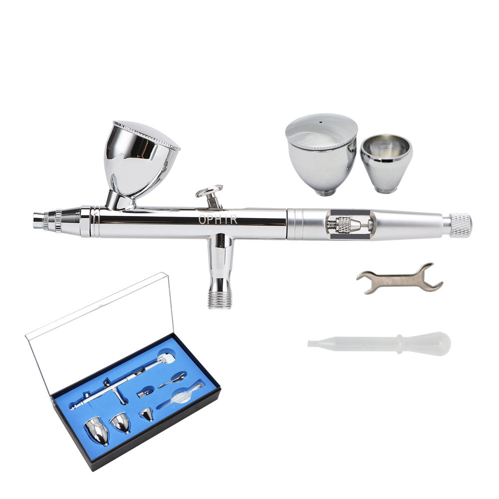 OPHIR  New Spray Gun Professional Precision Airbrush Kit Gravity Feed Airbrush Gun Paint Tattoo Hobby Nail Art with 0.5mm Nozzle