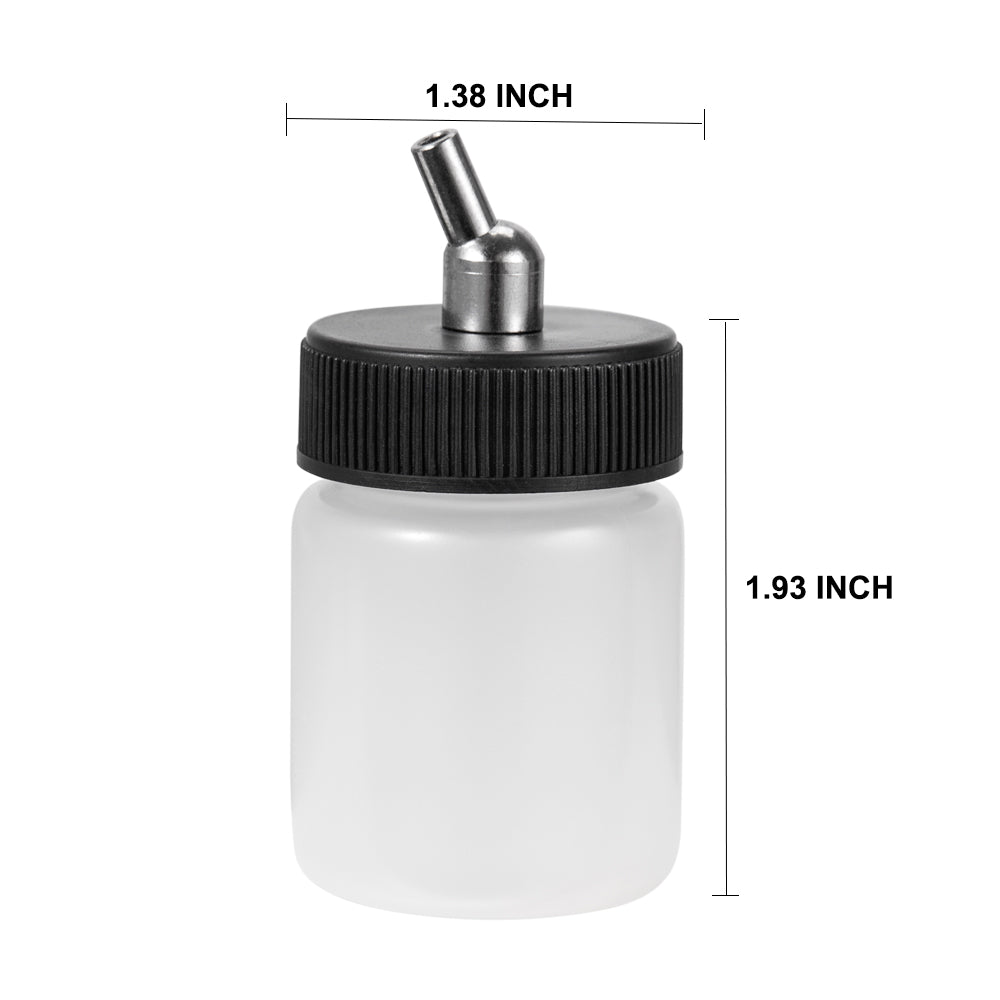 OPHIR High Quality Ink Paint Jar Plastic Airbrush Bottles for Dual Action Make Up Model Beauty Airbrush