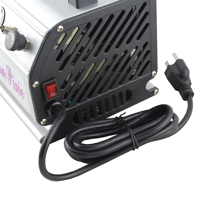 OPHIR Adjustable Airbrush Air Compressor with Air Hose Filter for Cake Model Tattoo Beauty