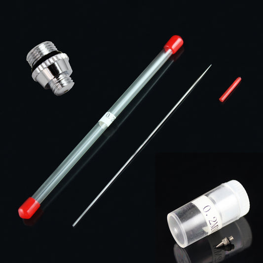 OPHIR Spray Gun Replacement 0.2mm 0.3mm 0.5mm Needle Nozzle Nozzle Cap for AC070 Airbrush