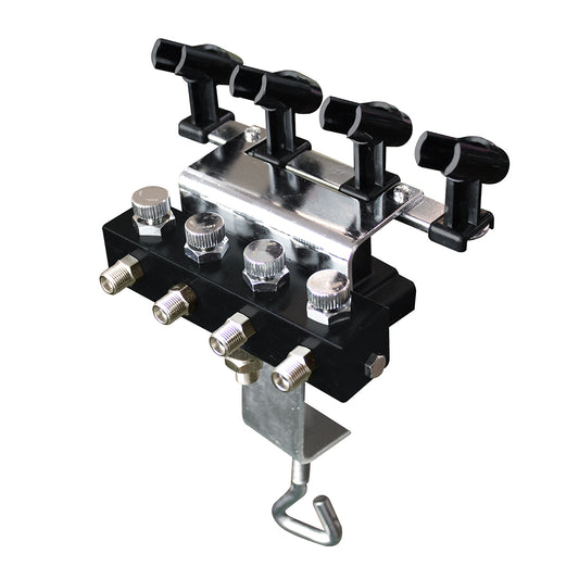 OPHIR Airbrush Holders with 1/8 & 1/8 Splitter for Fixing Model Cake Nail Art Tattoo Airbrush