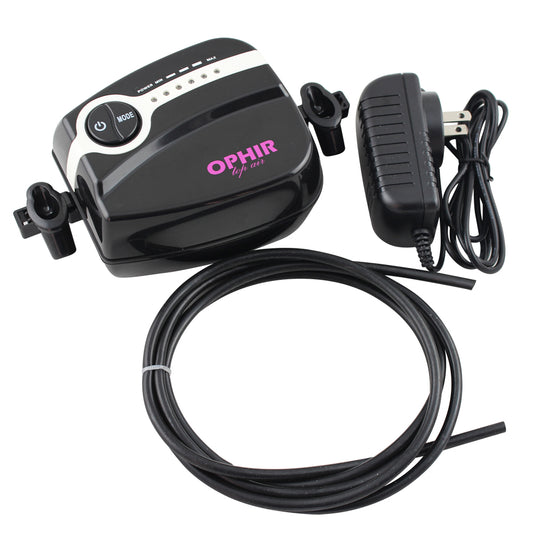 OPHIR Mini Air Compressor Set with 5 Adjustable Speed for Make Up Nail Art Skin Care Airbrush Kit