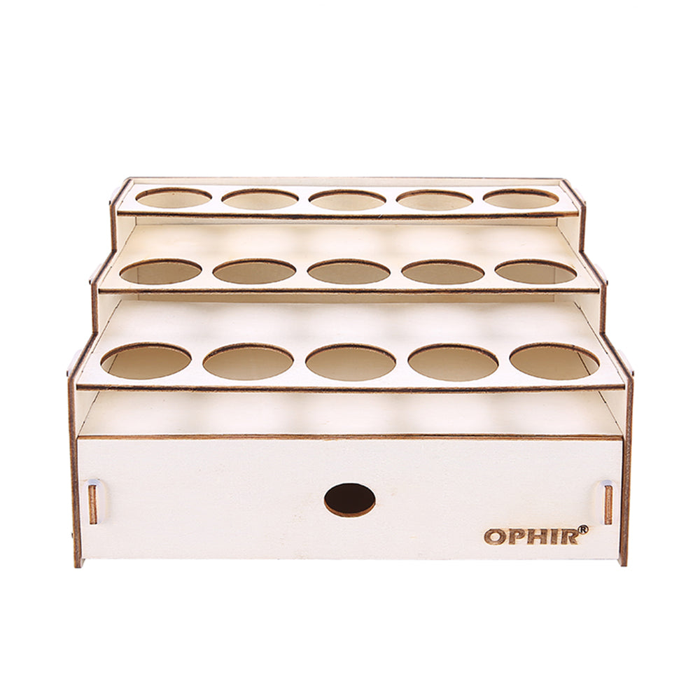 OPHIR Wooden Paint Rack Bottle Storage with Cabinet Organizer for 15 Bottles of Paints