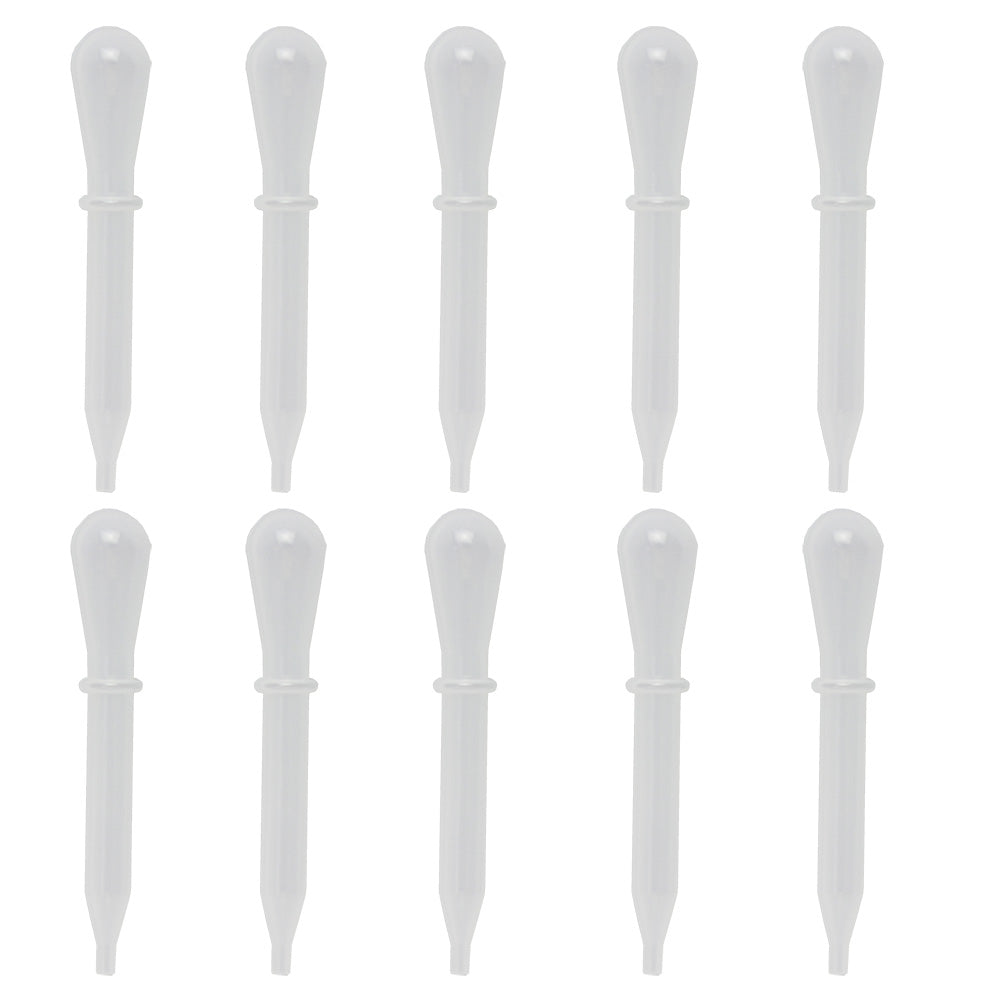 OPHIR 10 PCS Plastic Droppers Airbrush Droppers for Nail Liquid Essential Oils Tattoo Ink Pigment
