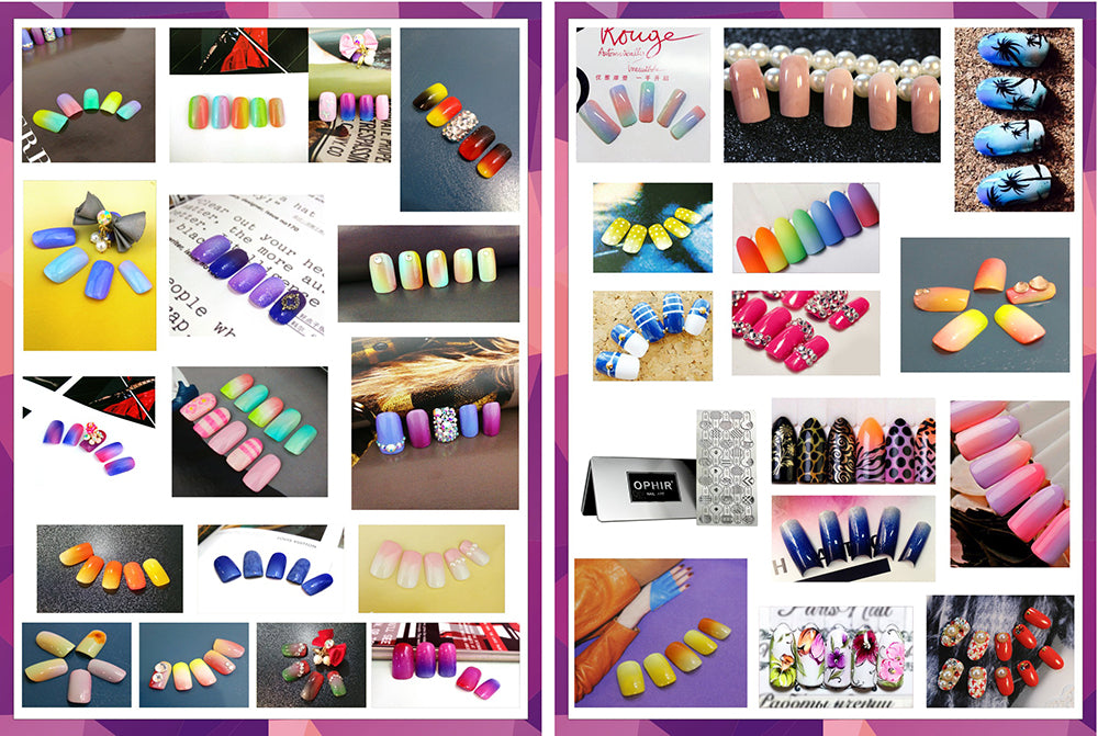 OPHIR Airbrush Nail Polish Gel 3 Step Quality Nail Gel for Nail Stencil Airbrush Nail Art Manicure