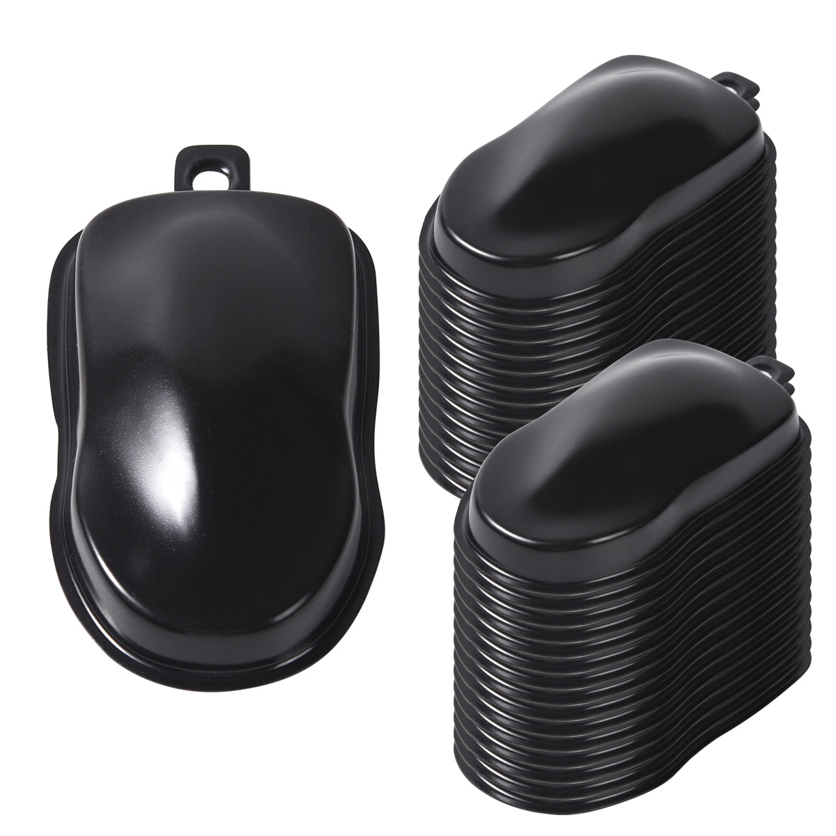 OPHIR 30pcs Black/White Speed Shape Vinyl Car Set, Painting Speed Shape Model Car for Airbrush Color Testing, Model Paint Test, Hobby, Crafts Project (2x3.5x0.5 Inch)