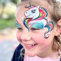 Split Cake Face Paint, Rainbow Face Painting Palette for Halloween Kids Makeup 1.06OZ / Set