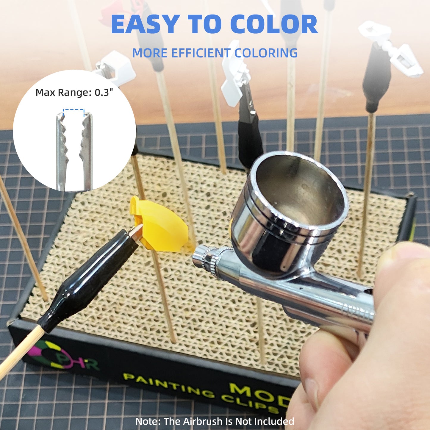 OPHIR Model Color Clip Base Stand Holder with 10x Coloring Clips Set
