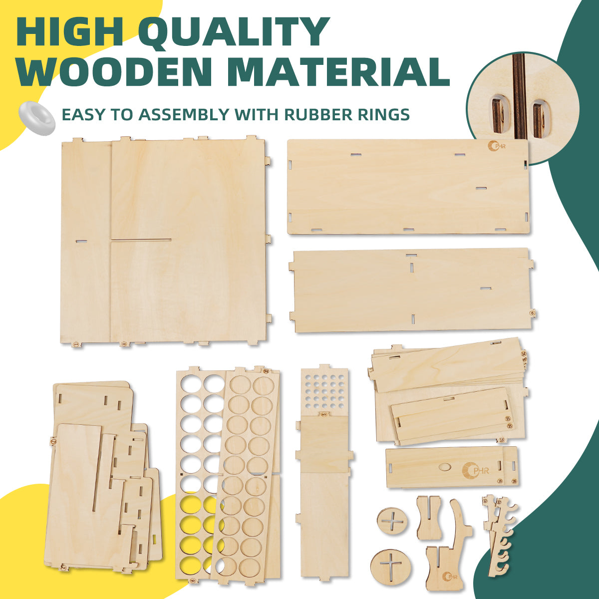 OPHIR Wooden Paint Organizer, Miniature Painting Storage Rack Acrylic Miniature Paint Set