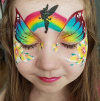 Rainbow Face Paint Palette 2.12OZ Split Cake Face Painting Water-Activated OPHIR