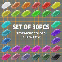 OPHIR 30pcs Black/White Speed Shape Vinyl Car Set, Painting Speed Shape Model Car for Airbrush Color Testing, Model Paint Test, Hobby, Crafts Project (2x3.5x0.5 Inch)