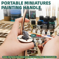 OPHIR Paint Storage Rack Compatible for Vallejo Paint, Wooden Miniature Paint Holder Organizer for Acrylic Miniature Paint Set