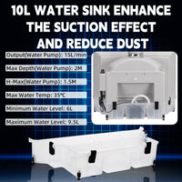 OPHIR Upgraded Water Curtain Airbrush Spray Booth, Spray Paint Booth for Airbrushing with Filter LED Lights for Model, Shoes,Crafts, T-Shirt, Cake & Hobbies