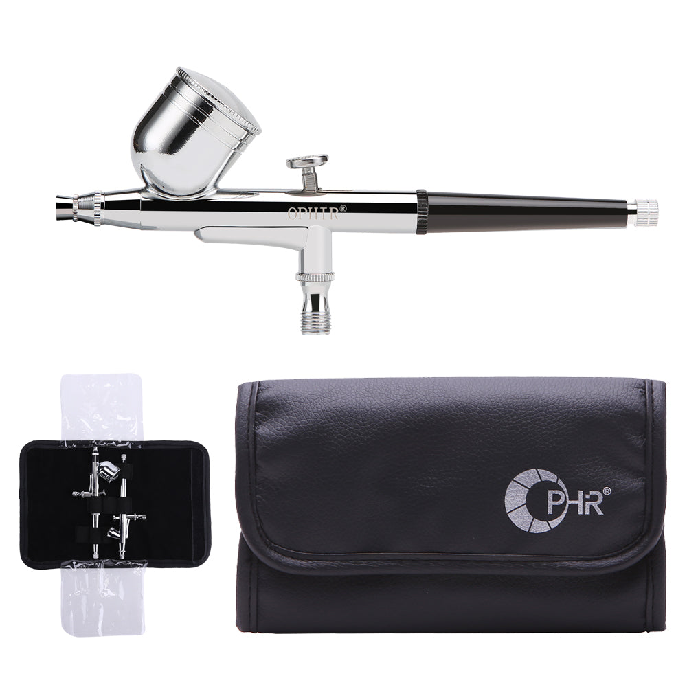 OPHIR New Air Brush Premium Dual Action Airbrush 0.3mm Nozzle Professional Spray Gun Model Body Art Paint Tool Kit