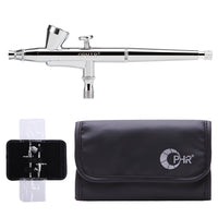 OPHIR Dual Action Spray Up-Pot Nail Airbrush Kit Gun Paint 0.2mm Nozzle for Model Hobby Makeup Body Paint