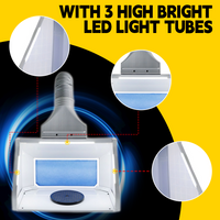 OPHIR Airbrush Spray Booth with Led Light Kit for Model Cake Crafts Painting