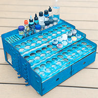 OPHIR Wooden Paint Organizer, Miniature Painting Storage Rack Acrylic Miniature Paint Set