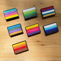 Split Cake Face Paint, Rainbow Face Painting Palette for Halloween Kids Makeup 1.06OZ / Set