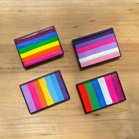 Rainbow Face Paint Palette 2.12OZ Split Cake Face Painting Water-Activated OPHIR