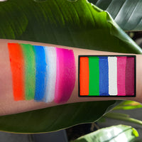 Rainbow Face Paint Palette 2.12OZ Split Cake Face Painting Water-Activated OPHIR