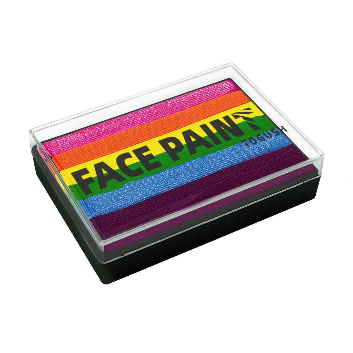 Rainbow Face Paint Palette 2.12OZ Split Cake Face Painting Water-Activated OPHIR