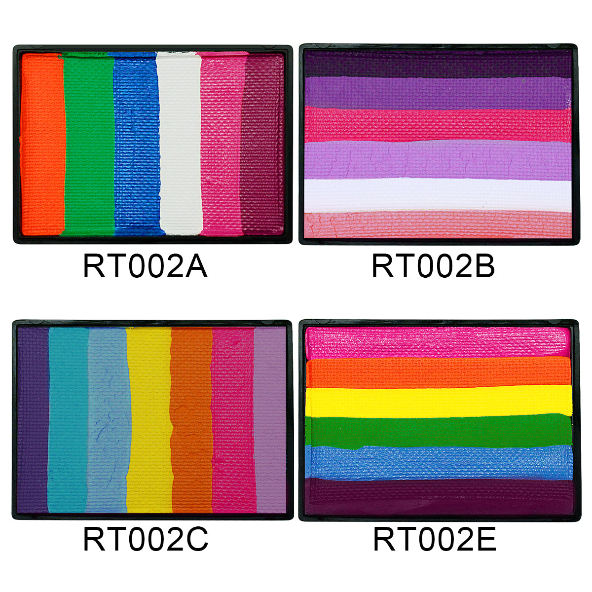 Rainbow Face Paint Palette 2.12OZ Split Cake Face Painting Water-Activated OPHIR