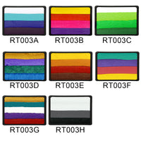 Split Cake Face Paint, Rainbow Face Painting Palette for Halloween Kids Makeup 1.06OZ / Set