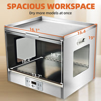 OPHIR Airbrush Drybooth, 300W DIY Model Paint Dryer, Stainless Steels Painting Drying Booth for Primer, Acrylic Paint, Oil Paint, Varnish