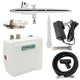 OPHIR Airbrush Compressor Kit 0.2mm Dual-Action Airbrush for Nail Art Makeup Beauty