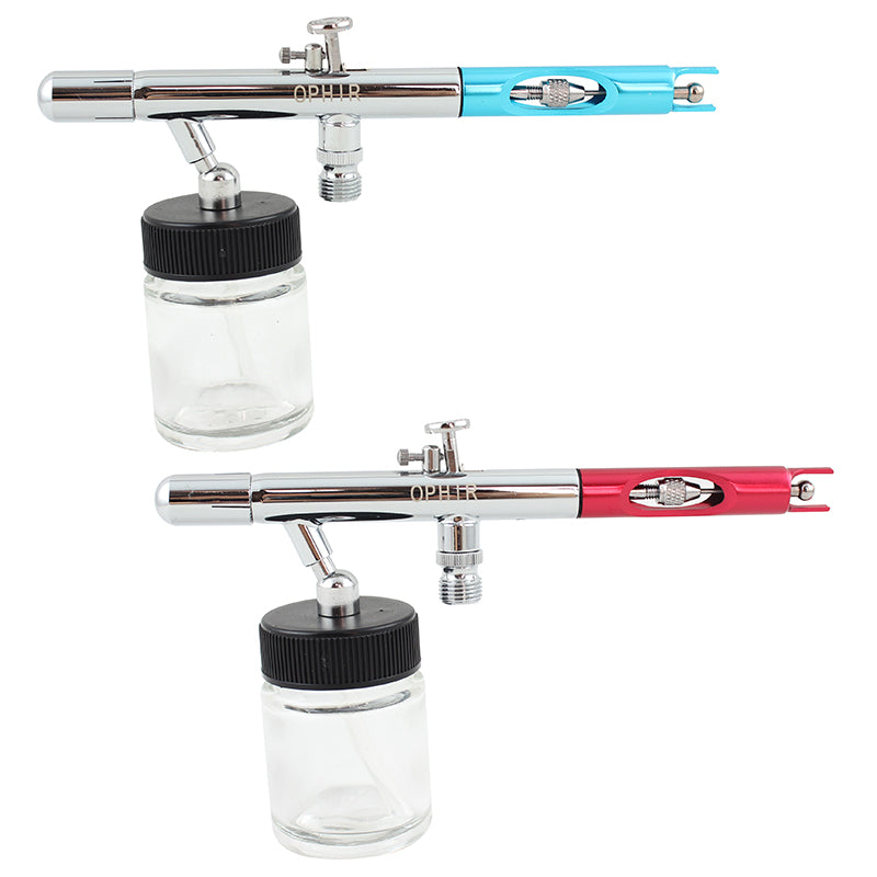 OPHIR Dual-Action Airbrush 0.35mm Nozzle Kit Including 6 Pcs of Different Colour Airbrush for Model Hobby Body