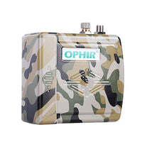 OPHIR 12V DC Portable Mini Air Dual-Action Airbrush Compressor Kit 0.5mm Nozzle for Cake Tattoo Model Hobby Painting