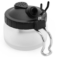 OPHIR Airbrush Cleaning Tool Kit Cleaning Pot, Barrel, Airbrush Cleaning Brush, Needle, Tweezers and Glass Dropper