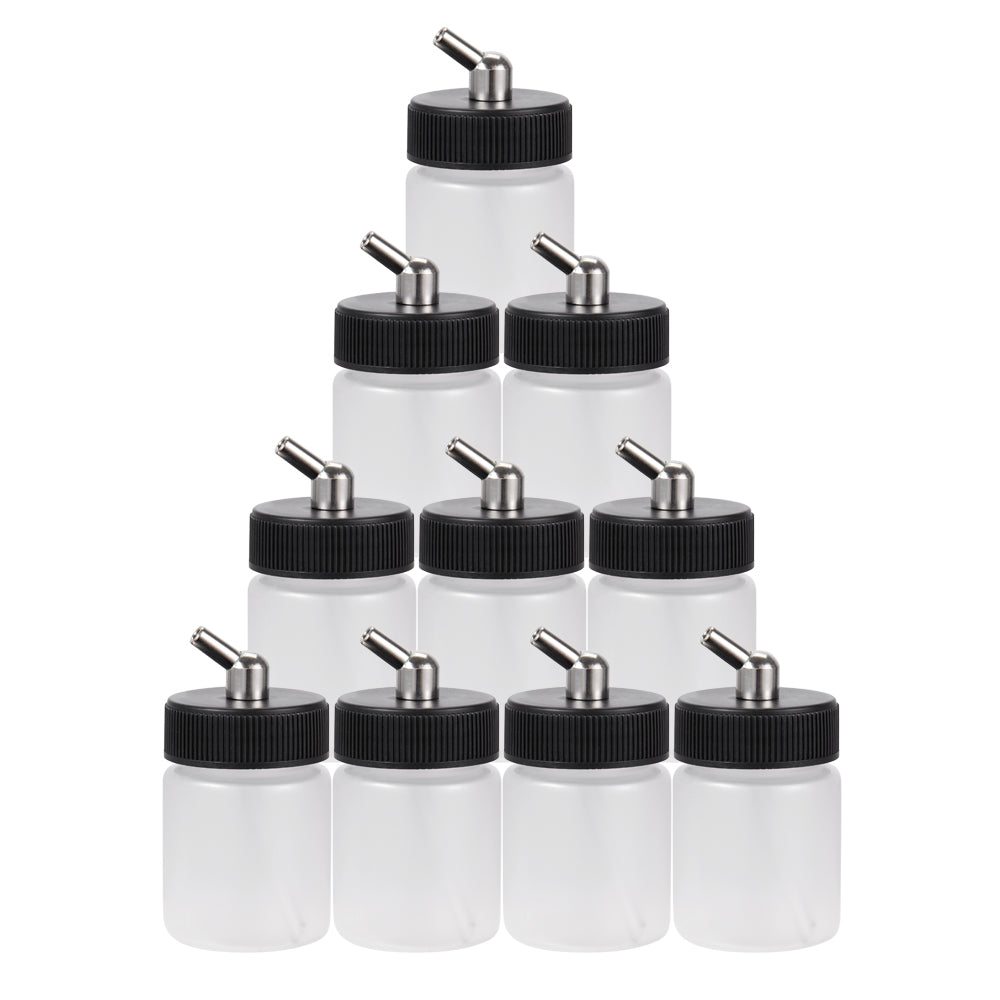 OPHIR Tattoo Airbrush Plastic Bottles for Single Action Airbrushing Paint Hobby Cake Decoration