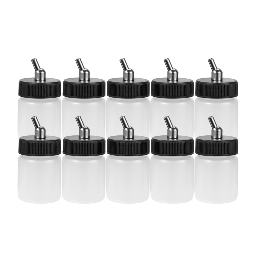 OPHIR High Quality Ink Paint Jar Plastic Airbrush Bottles for Dual Action Make Up Model Beauty Airbrush