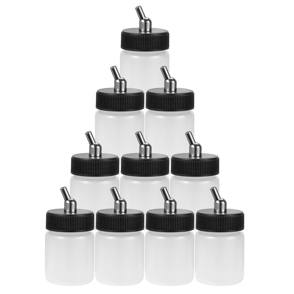 OPHIR High Quality Ink Paint Jar Plastic Airbrush Bottles for Dual Action Make Up Model Beauty Airbrush
