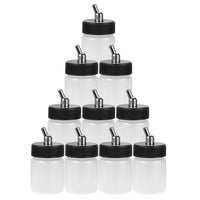 OPHIR High Quality Ink Paint Jar Plastic Airbrush Bottles for Dual Action Make Up Model Beauty Airbrush