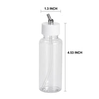 OPHIR Plastic Dual Action Airbrush Bottles Professional  Air Brush Paint Cup for Hobby Tattoo Cake Make Up