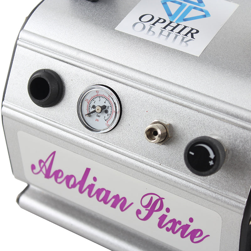 OPHIR Adjustable Airbrush Air Compressor with Air Hose Filter for Cake Model Tattoo Beauty