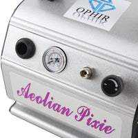 OPHIR Adjustable Airbrush Air Compressor with Air Hose Filter for Cake Model Tattoo Beauty