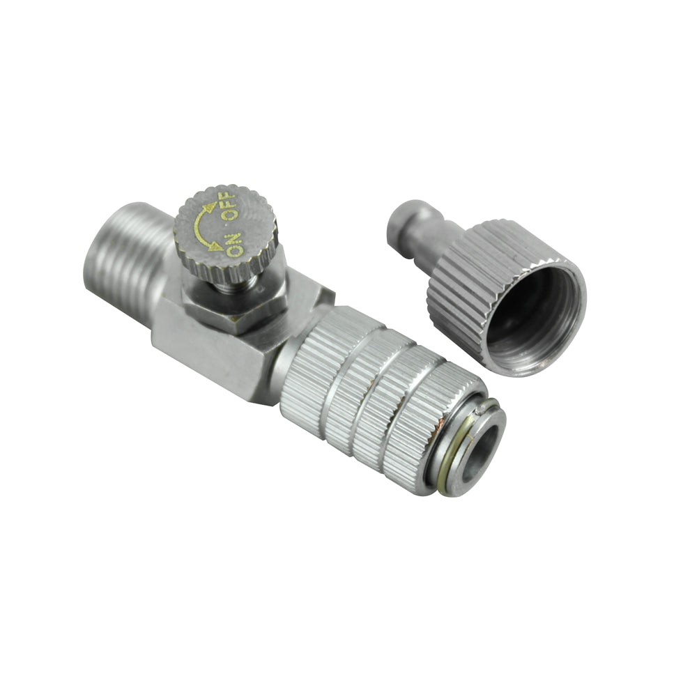 OPHIR Airbrush Quick Couple Adapter with Switch 1/8 & 1/8 Quick Couple Connector for Airbrushes