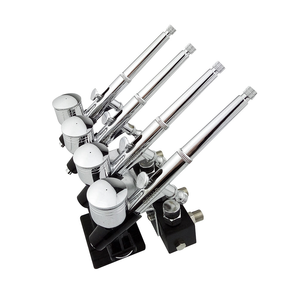 OPHIR Airbrush Holders with 1/8 & 1/8 Splitter for Fixing Model Cake Nail Art Tattoo Airbrush