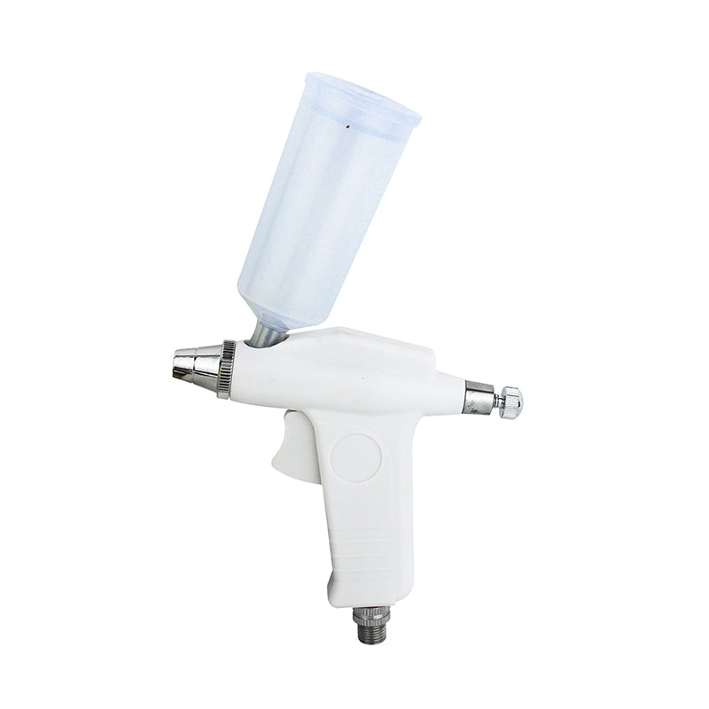 OPHIR White Airbrush Plastic Cup Airbrush Bottle for Make Up Beauty Hobby Model Spray Gun Kit