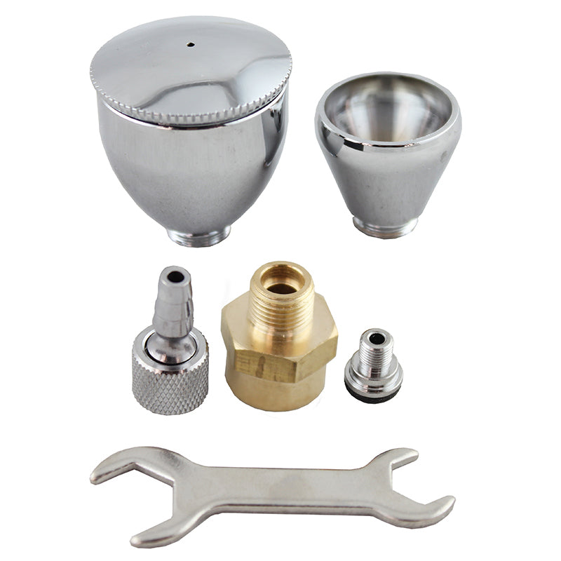 OPHIR Double-Action Spray Gun 0.3mm,0.5mm,0.8mm Nozzle Set Trigger Air-Paint Control Spray Gun Kit with 3 Cups for Hobby Painting